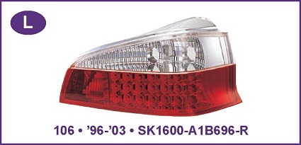 LED Stop svetla PEUGEOT 106 Red 96-03